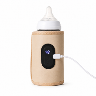 Chauffe-biberon nomade numérique Bibimood sur fond blanc