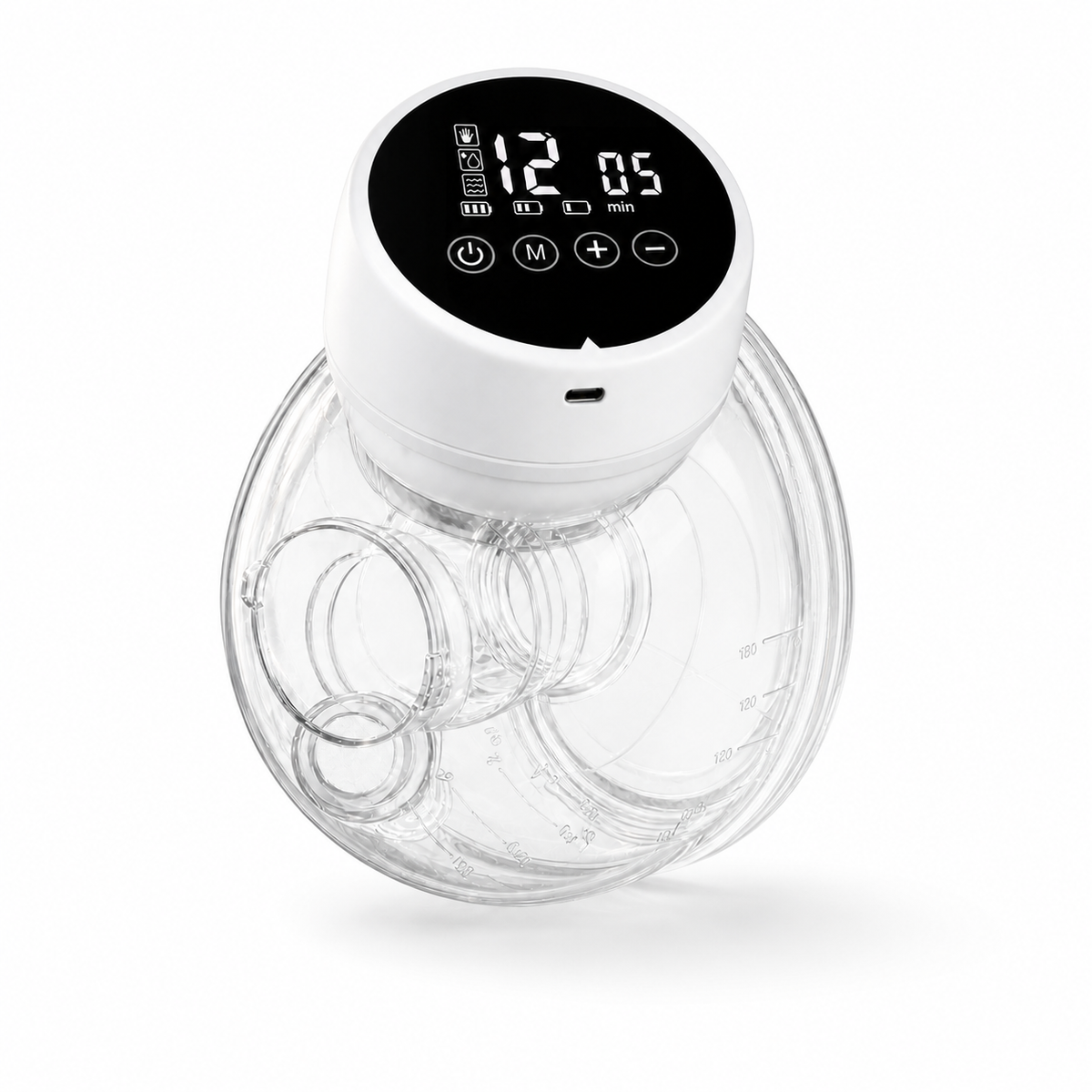 Tire-lait électrique mains libres Bibimood sur fond blanc