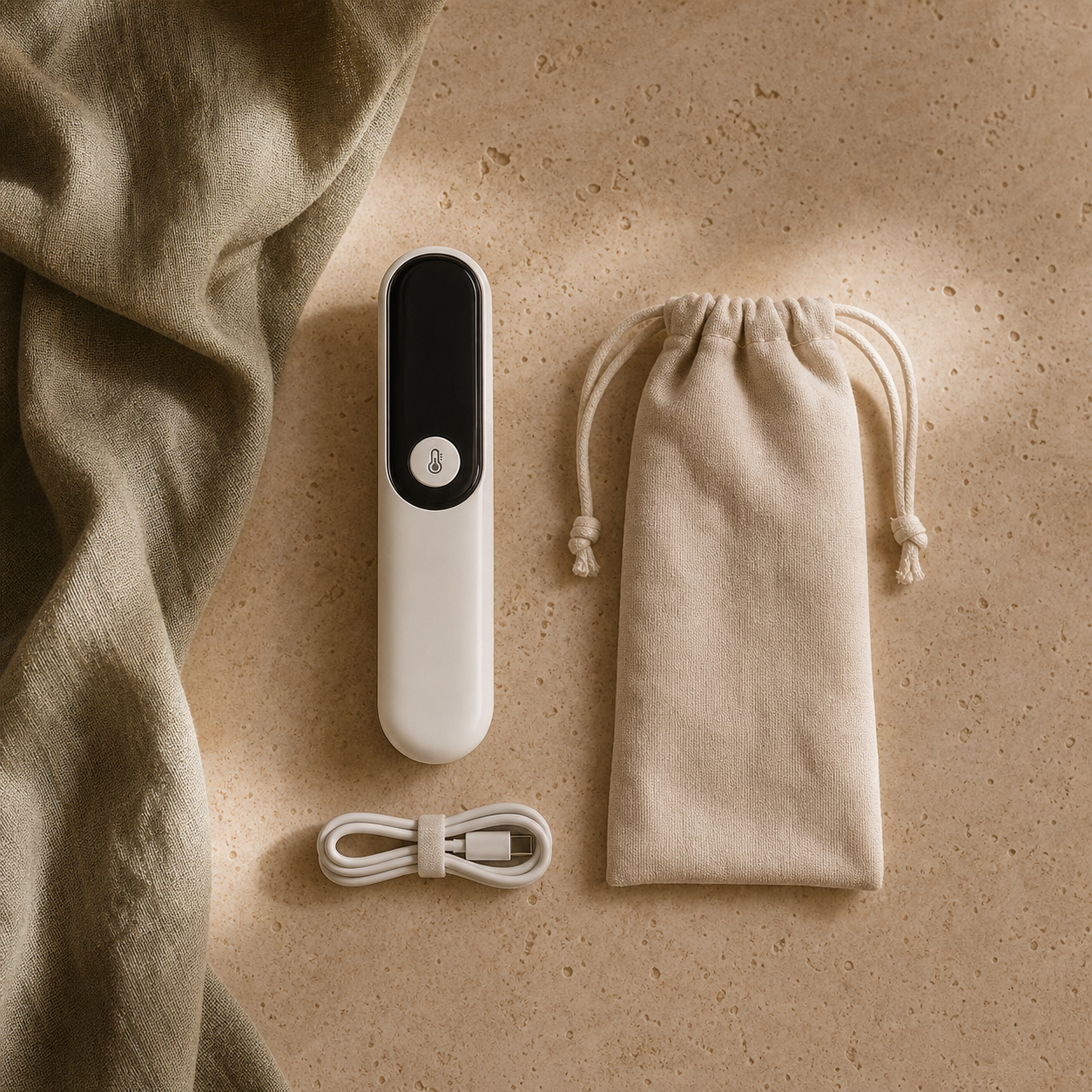 Thermomètre frontal infrarouge USB rechargeable Bibimood - image 2