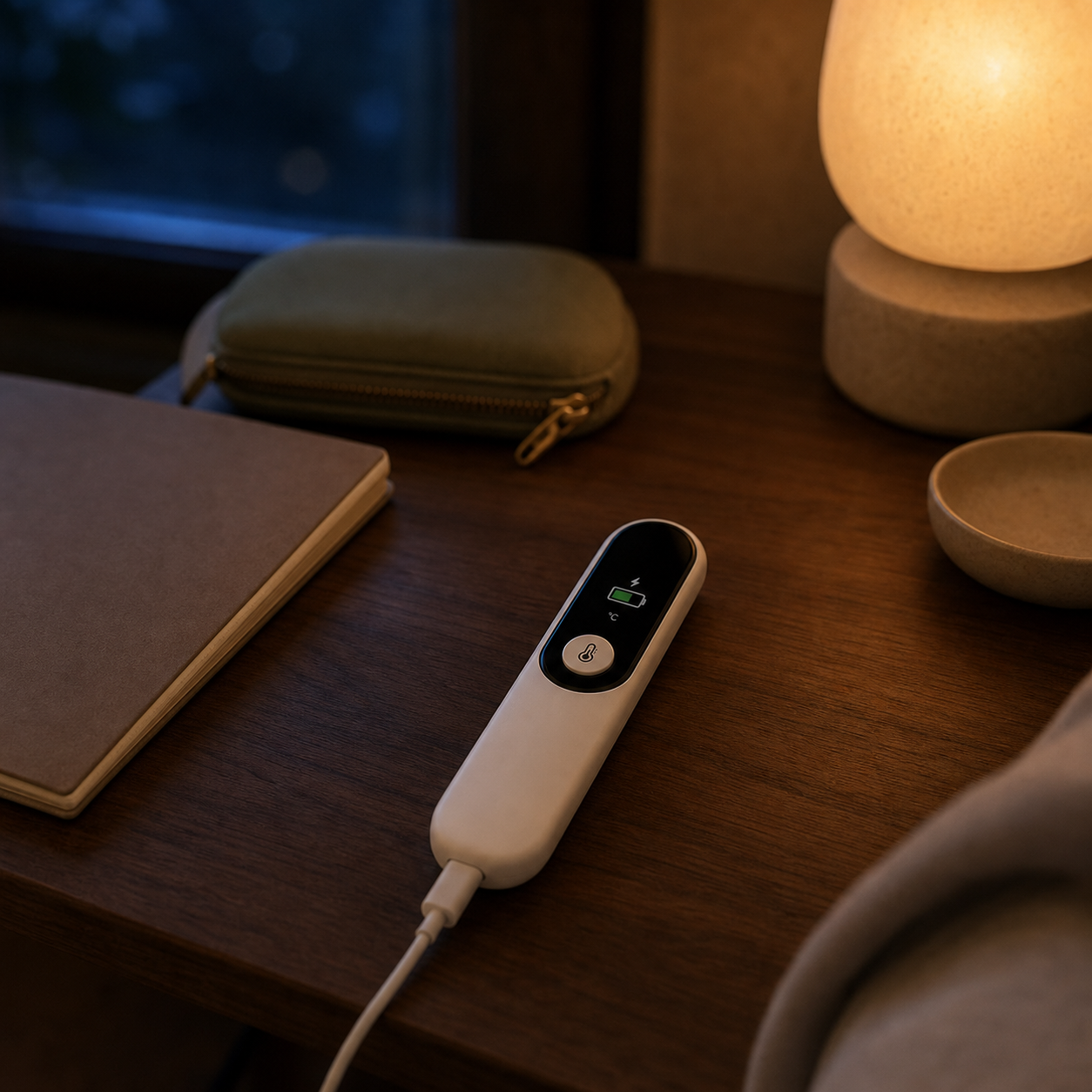 Thermomètre frontal infrarouge USB rechargeable Bibimood - image 5