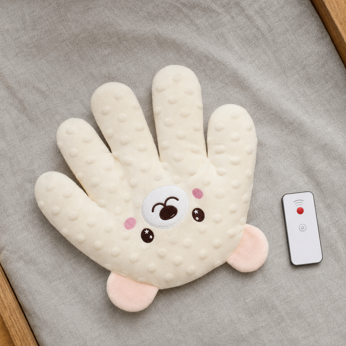 Coussin apaisant main ours avec télécommande Bibimood - image 2