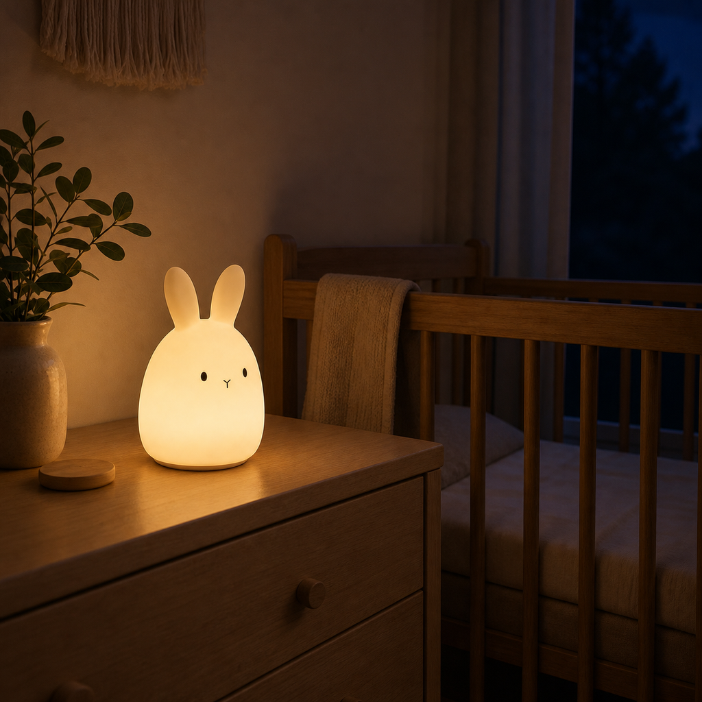 Veilleuse lapin silicone rechargeable Bibimood - image 4