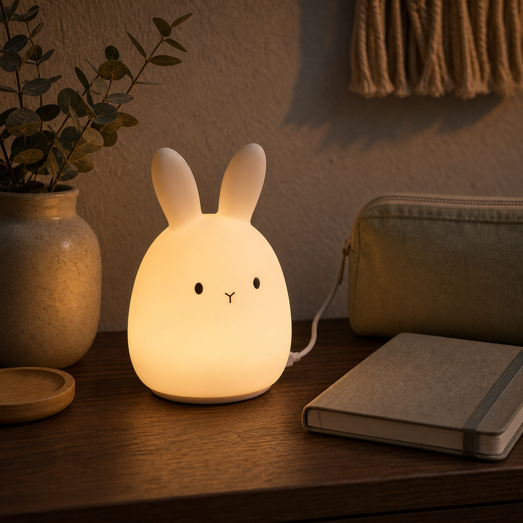 Veilleuse lapin silicone rechargeable Bibimood - image 5