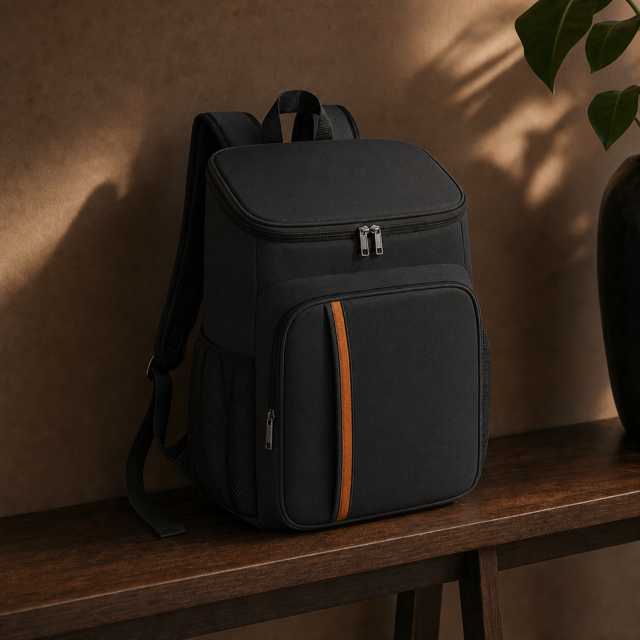 Sac à dos à langer isotherme 20 L Bibimood noir