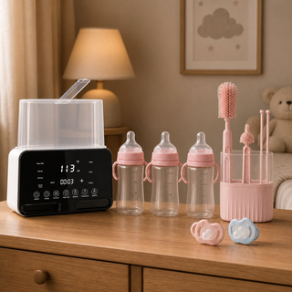 Pack Biberons à la Maison Bibimood dans une ambiance du soir