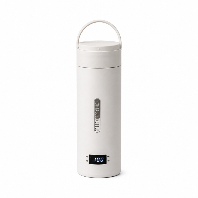 Bouilloire voyage pour biberon 37/40/70 °C Bibimood sur fond blanc
